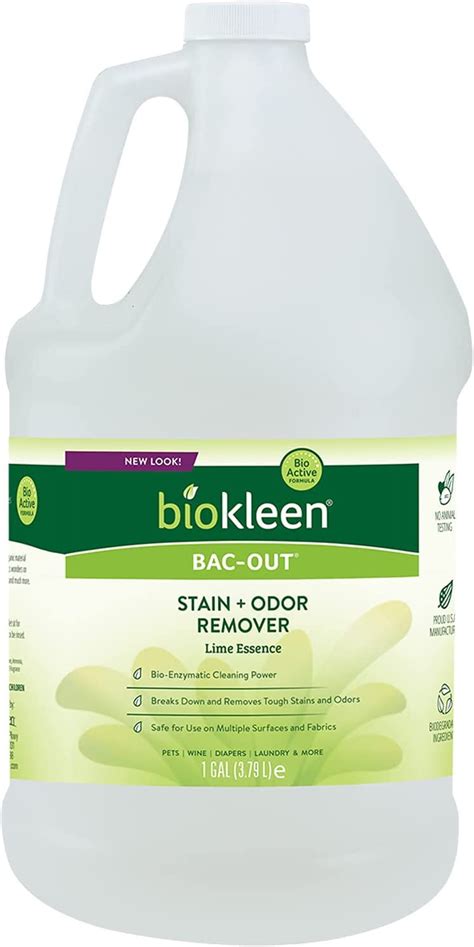 Biokleen Bac Out Stain Remover For Clothes And Carpet 128 Ounce