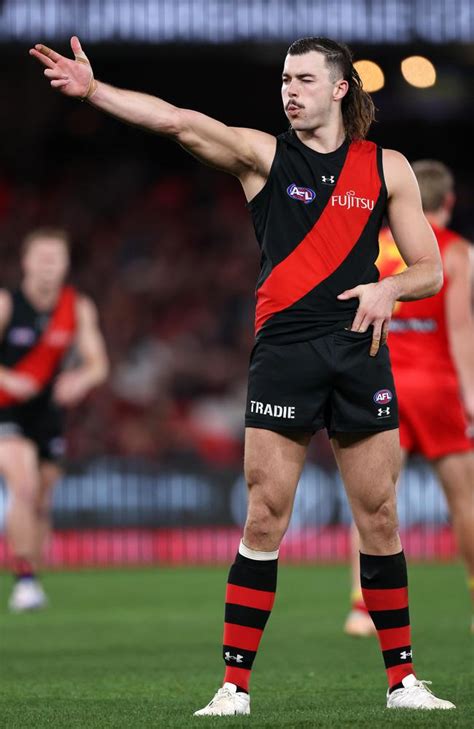 Afl Round Essendon V Gold Coast Mac Andrew After The Siren Goal