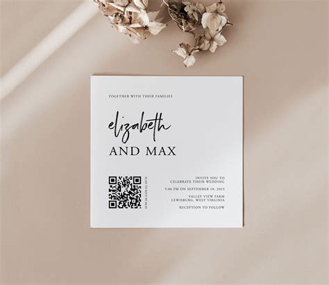 Wedding Invitations With Qr Code