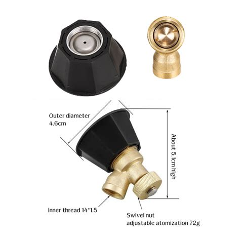 Agricultural Atomization Adjustable Nozzle Garden Black Copper