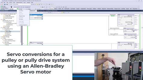 Allen Bradley Servo Conversions For A Pulley Or Pulley Drive System