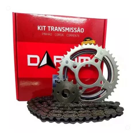 Kit Transmissão Relação Darom Honda Biz 125 Ano 2005 A 2020