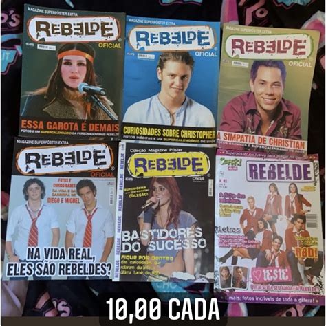 Revistas Rebelde RBD Shopee Brasil