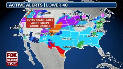 49 States Under Weather Alerts Monday As Powerful Winter System Tracks Across Us Latest