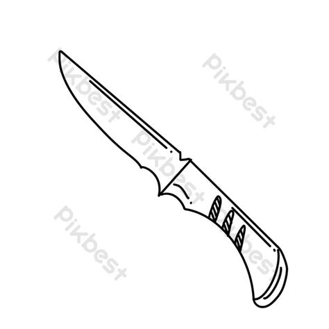 Personalized Black And White Sharp Fruit Knife PNG Images PSD Free