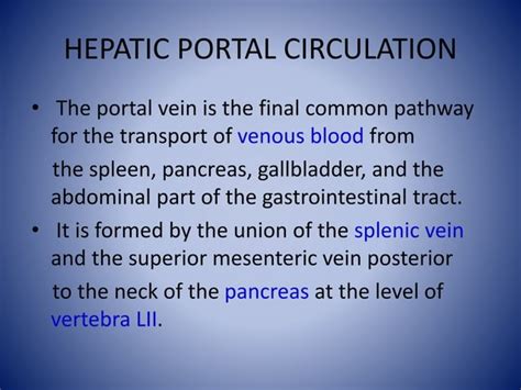 Enterohepatic circulation and Hepatic Portal circulation