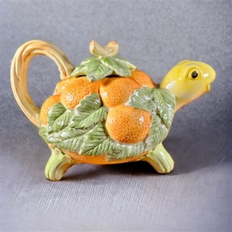 Fritz And Floyd Kitchen Vintage Fritz And Floyd Turtle Teapot