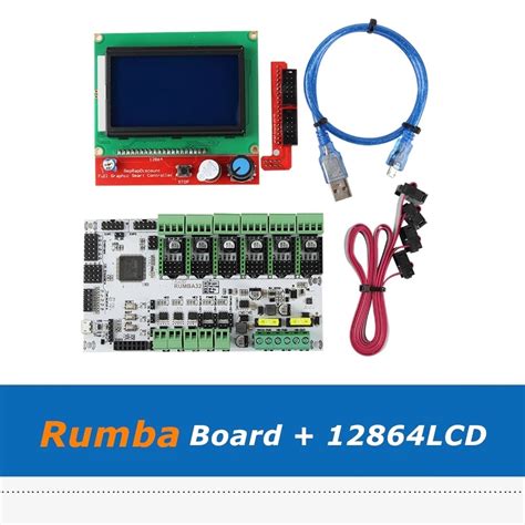 Sales Upgrade DIY RUMBA32 Rumba 32 Control Board 12864LCD Screen