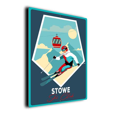 Stowe Ski Club Sign | Stowe Ski Club Decor | Stowe Ski Club Gift