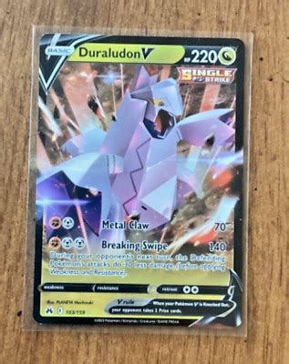 Pok Mon Tcg Duraludon V Crown Zenith Holo Ultra Rare Ebay