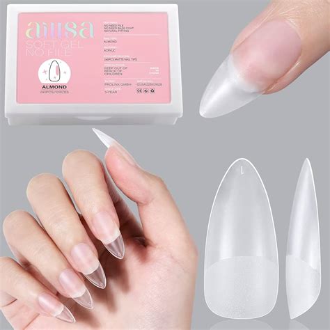 Nude Gloss Colors Nail Short Almond Coffin Round Nail Tips Press On