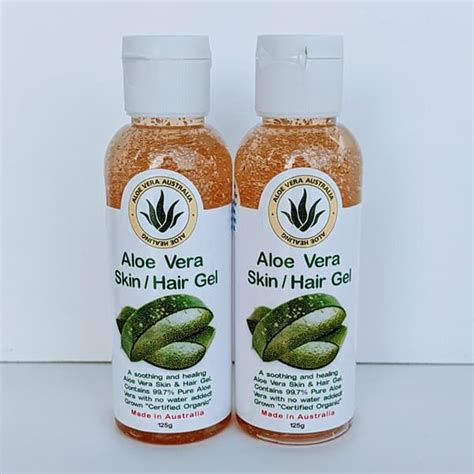 2 X 125g Aloe Skin Hair Gel 99 Pure Golden Best Seller Aloe Vera Australia