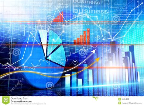 Grafico Economico Del Mercato Azionario Illustrazione Di Stock Illustrazione Di Commercio