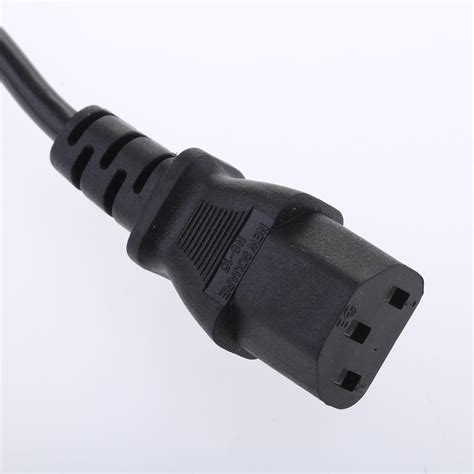 A Iec C Male To C Female Power Converter Adapter Cable With