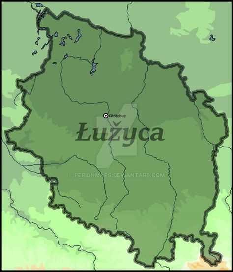 Map of Lusatia by PerionMaps on DeviantArt