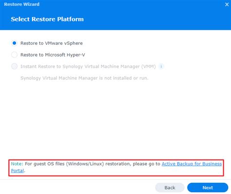 Active Backup For Business Admin Guide For Virtual Machines