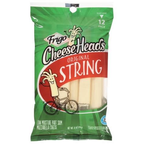 Frigo® Cheese Heads® Original Mozzarella String Cheese, 12 ct / 1 oz ...