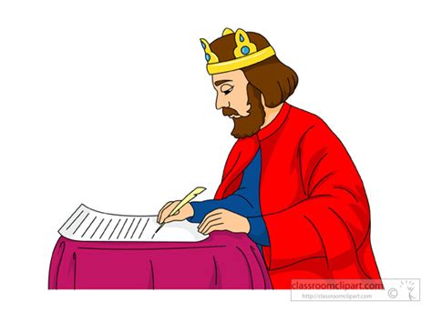 History Clipart - king-john-signing-magna-carta-clipart-345 - Classroom ...