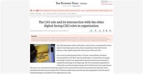 The Cio Role And Its Intersection With The Other Digital Facing Cxo