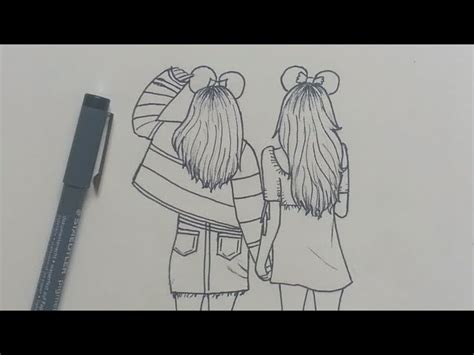 How To Draw Best Friends Bff Easy Step By Step Atelier Yuwa Ciao Jp