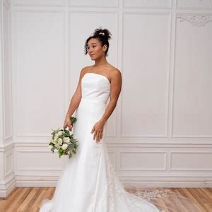 The Adele Gown Bridal Gown Wedding Dress Strapless Straight Across ...