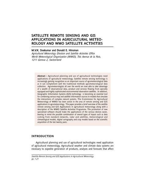 satellite remote sensing  gis applications  agricultural