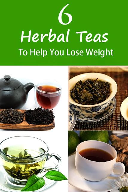 Healthy Living 6 Herbal Teas To Help You Lose Weight