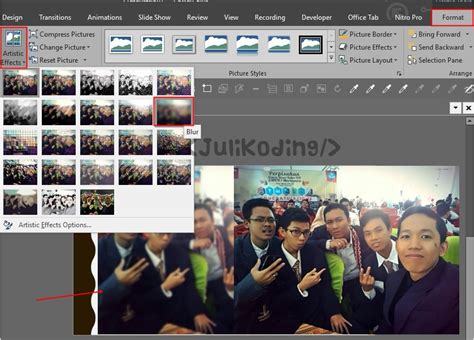 2 Cara Membuat Gambar Efek Blur Autofocus Di Power Point Juli Koding