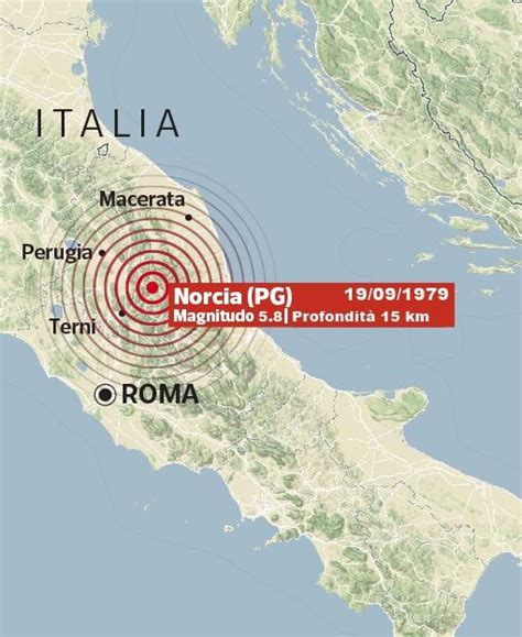 Terremoto Norcia 1979 il 19 Settembre la fortissima scossa che colpì