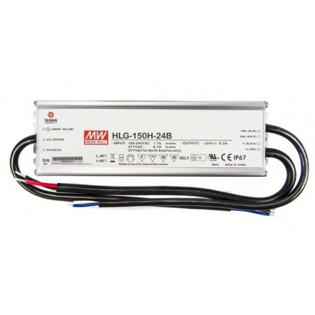 HLG 150H 15B MEANWELL AC DC Single Output LED Driver Mix M