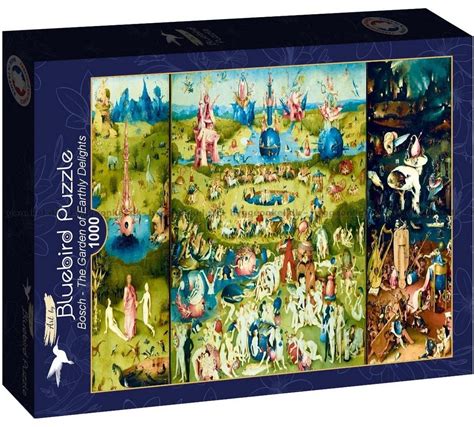 Bosch Lysternes Have Kunst 1000 Brikker Puslespil Bluebird Puzzle