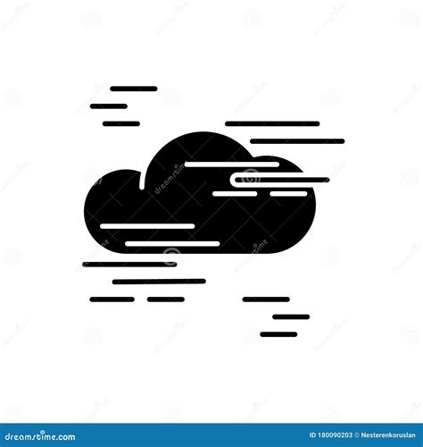 Fog Icon Foggy Weather Vector Illustration 207000710