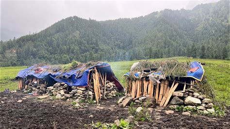 Naturally Beautiful Nepal Mountain Village Lifestyle Daily Life Of