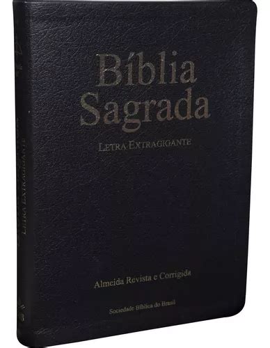 B Blia Sagrada Letra Extragigante Jumbo Arc Luxo Capa Luxo Frete Gr Tis