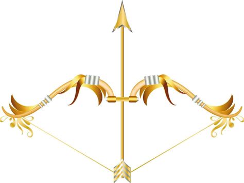 Gold Bow And Arrow