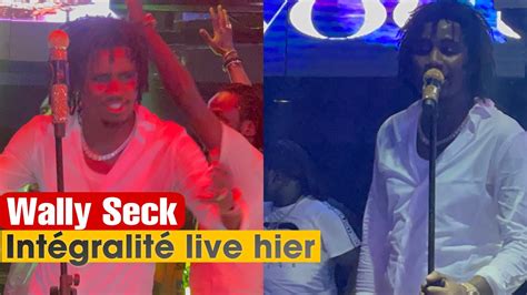 Intégralité Soirée live Wally Seck hier au Vogue revivez les temps