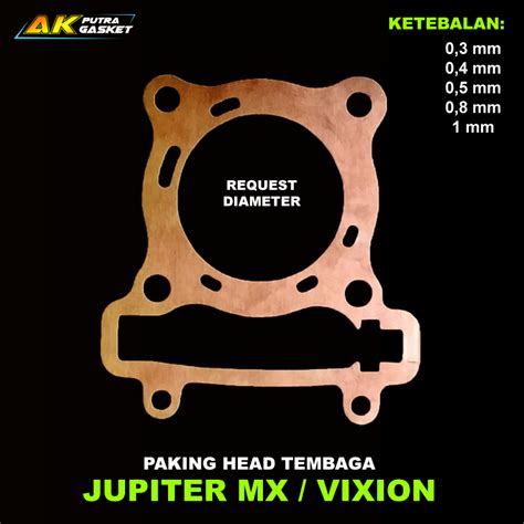 Jual Paking Perpak Head Tembaga Jupiter Mx Gasket Mx King Vixion