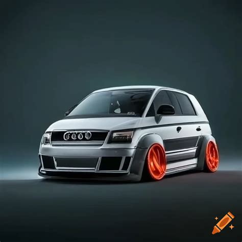 An Audi A2 With Lowered Suspesion And A Widebody Kit