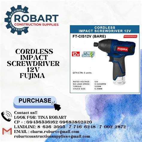 Impact Screwdriver Cordless 12V, Commercial & Industrial, Construction ...