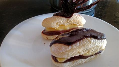 Ladyfinger Mini Eclairs Ladyfingers Layered With Chocolate And