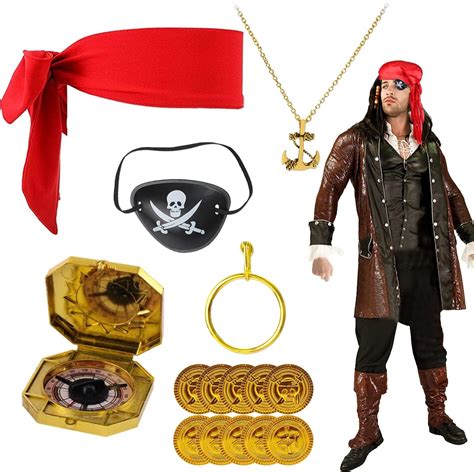 UYDF Accessori Costume Pirata Set Di Accessori Per Costume Da Pirata