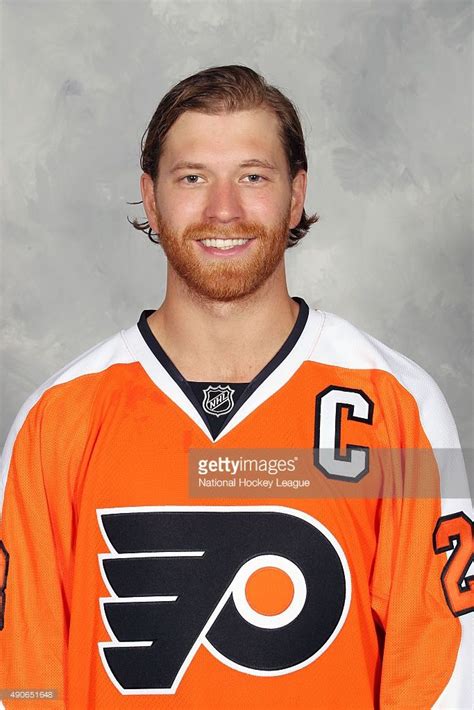 Claude Giroux of the Philadelphia Flyers poses for his official ...