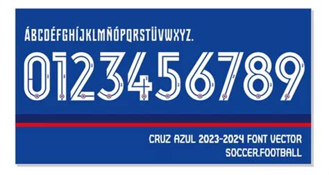 Tipograf A Cruz Azul Font Vector Archivo Ttf Eps Meses Sin