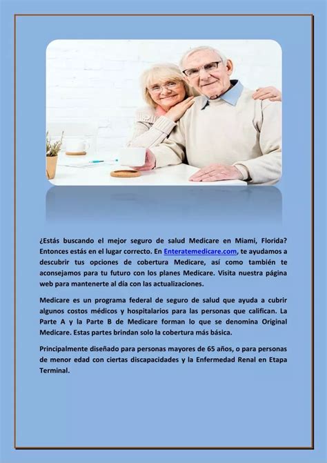 PPT Medicare En Miami Enteratemedicare PowerPoint Presentation