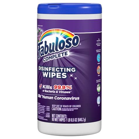 Fabuloso 90 Count Lavender Disinfectant Wipes All Purpose Cleaner