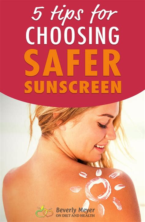 5 Tips For Choosing Safer Sunscreen