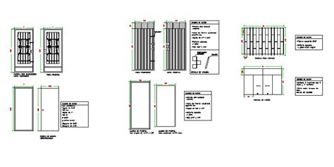 Bloques Autocad Gratis De Puertas Met Licas En Alzado