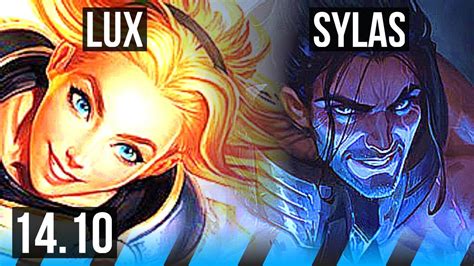 Lux Vs Sylas Mid Games Br Diamond Youtube