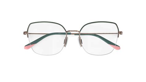 Specsavers Womens Glasses Isidora Rose Gold Angular Metal Stainless