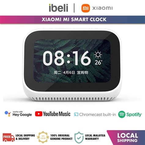 Global Version Xiaomi Smart Clock AI 4 Touch ScreenGoogle Xiaoai